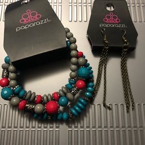 Bracelet and earrings